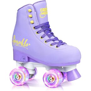 Active Girls' Adjustable Roller Skate, Sleek Design, Premium PU Leather Scuff-Resistant Easy to Clean, Gift for Girls Kids in Kuwait