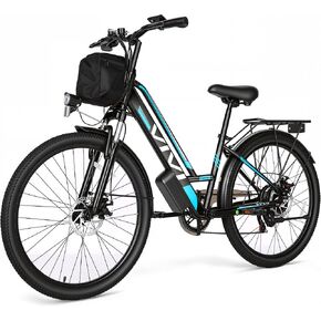 دراجة فيفي الكهربائية للبالغين بقدرة 1000 واط، دراجة كهربائية للركاب، 26 بوصة، دراجة كهربائية للمدينة، 22 ميل في الساعة، دراجات إلكترونية للبالغين مع بطارية قابلة للإزالة 48 فولت، ما يصل إلى 50 ميلًا، 7 سرعات، معتمدة من SGS إلى UL2849 | محرك الذروة 750 وا in Kuwait