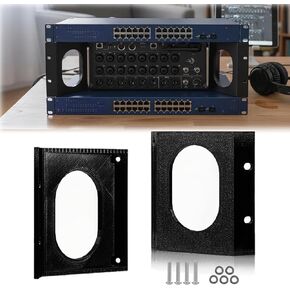 متوافق مع Behringer XR18 Rack Ears، طقم تثبيت فلوش لحامل Behringer XR16، XR18، MR16، MR18، SD18 - أجهزة رف بديلة للخلاطات الرقمية من سلسلة X Air in Kuwait