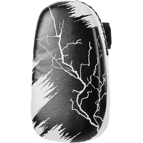 GARVALON Muay Thai Kick Shield ووسادات ركلة التايكوندو، باللونين الأبيض والأسود من البولي يوريثان وسادة تدريب على الملاكمة لممارسة الفنون القتالية واللياقة البدنية والكيك بوكسينغ in Kuwait