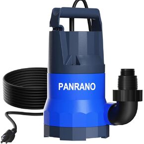 مضخة مستنقع 3/4HP مضخة مياه غاطسة 3500GPH مضخات مياه نقل كهربائية محمولة لتصريف حمام السباحة مع سلك طاقة 16.4 قدم، يدوي in Kuwait