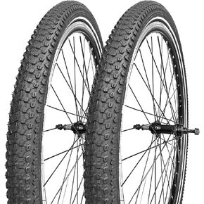 26x1.95/2.125 Bike Tire with Anti-Stab Weave Reflective Strips, 26in Mountain Bike Tire Set Folding Replacement Bicycle Tires for MTB Beach Cruiser Bikes in Kuwait