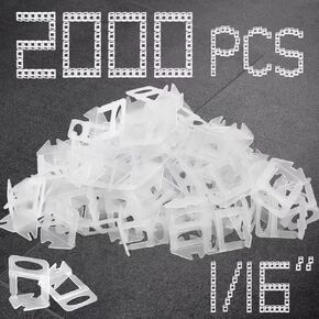 فواصل نظام تسوية البلاط 1/16 بوصة، 2000 قطعة مجموعة مشابك تسوية البلاط تمنع فواصل تسوية البلاط من أجل تركيب بلاط السيراميك والحجر الاحترافي (1/16 بوصة، 2000) in Kuwait