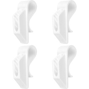 Boat Fender Hanger Adjuster Clips, Bumper Clips for 1" Round Boat Rails, Plastic Boat Bumper Clips for Rail, Quick Adjustable Boat Fender Hangers Hooks, White 4 Pack in Kuwait