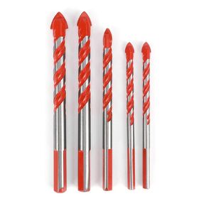 5PCS Premium Ceramic Tile Drill Bits Set High Speed Steel Center Hole Drilling Tools for Glass Tiles Plastic Wood DIY Projects Orange 6mm 8mm 10mm 12mm in Kuwait