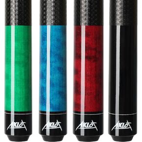 AKLOT Pool Cue Sticks, 58"/42" Canadian Maple Professional Billiard Sticks, Taco De Billar Super Straightened Up 2-Piece Queue for Home, Pool Cues Set of 4/5/1, 14oz，18~21oz Multiple Colors in Kuwait