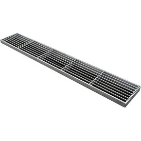 Low Profile Stainless Steel Floor Grate, Outdoor Linear Drain Cover for Deck, Yard, Garage, Driveway, Patio - 100x25x3CM Trench Drainage Solution, Gully Diverter in Kuwait