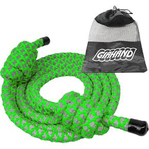 حبل القفز ثقيل الوزن للرجال والنساء، حبل تدفق احترافي للياقة البدنية، كروس فيت، HIIT، الملاكمة، حبل تمرين ليلي متوهج، صالة ألعاب رياضية قابلة للتعديل وممارسة التمارين الداخلية والخارجية in Kuwait