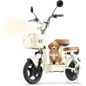 دراجة نارية كهربائية للبالغين ، 350 واط محرك ، وسرعة كحد أقصى 18 ميل في الساعة ، و 12 ميلًا كحد أقصى ، و 15 ٪ تسلق تل ، وسعة 220 رطلاً ، والإطارات الهوائية ، والدراجة الكهربائية القابلة للطي للبالغين والمراهقين. in Kuwait