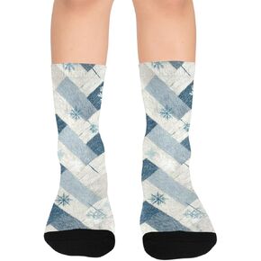 جوارب Frosty Check Vibe للمشي لمسافات طويلة - جوارب شتوية حرارية سميكة دافئة للأولاد والبنات الصغار للمدرسة، والارتداء اليومي والأنشطة الخارجية in Kuwait