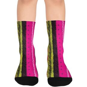 جوارب شيفرون الفنية للتنزه سيرًا على الأقدام - جوارب شتوية حرارية سميكة دافئة للأولاد والبنات الصغار للمدرسة، والارتداء اليومي والأنشطة الخارجية in Kuwait