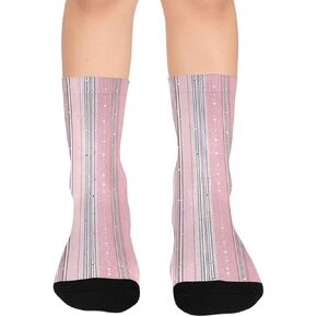 جوارب للمشي لمسافات طويلة مطبوعة مخططة باللون الأزرق الخدود - جوارب شتوية حرارية سميكة دافئة للأطفال الصغار للأولاد والبنات للمدرسة، والارتداء اليومي والأنشطة الخارجية in Kuwait