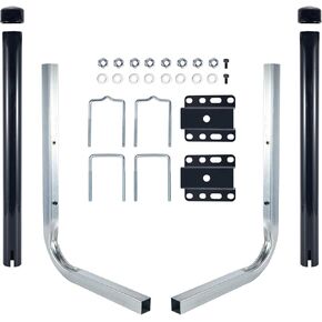 دليل مقطورة القارب، دليل مقطورة فولاذي مجلفن كهربائيًا قابل للتعديل مع أنابيب PVC لقارب التزلج، قارب الصيد، المراكب الشراعية، على شكل حرف L in Kuwait