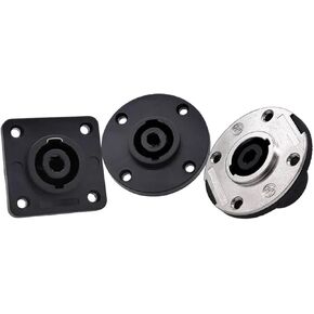 The Four Core Connectors Type Socket for 4 Pole Plugs Audio Connector 4-Core Round Base 4Pin 1Pcs(F Type 5PCS) in Saudi Arabia