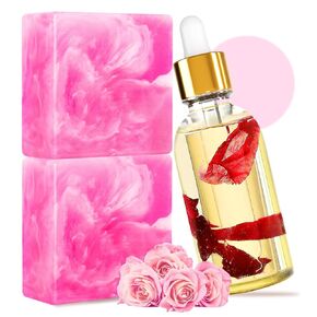 ألواح صابون يوني ومجموعة زيت يوني الطبيعية، غسول مهبلي بزيت يوني الطبيعي للنساء، غسول أنثوي، مزيلات رائحة العرق المهبلية، توازن درجة الحموضة، يزيل الرائحة، زيت أنثوي 30 مل/1 أونصة، قطعتان 3.53 أونصة صابون للعناية المهبلية in Kuwait