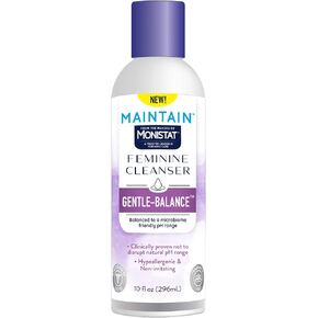 Monistat Gentle-Balance Feminine Cleanser for Women, Feminine Wash with Lactic Acid and Oatmeal Extract, Fragrance-Free, pH Balanced, 10 Fl Oz in Kuwait