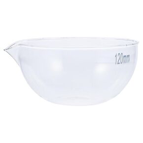 minkissy 120mm Flat Bottom Glass Laboratory Evaporating Dish Evaporating Container Basin for Scientific Use in Kuwait