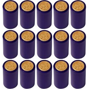 100pcs PVC Heat Shrink Capsules,Matte Blue Wine Shrink Wrap Wine Bottle Capsules Shrink Caps Wine Shrink Wrap Sleeves Caps for Wine Cellars and Home Use in Saudi Arabia