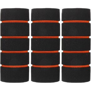 3 Pcs Foam Handle Grips : Non Slip Sponge Pull Up Bar Sleeve Handlebar Cover for Fitness Equipment Bicycle Motorbike, Easy Installation, 4.32X1.49X1.49in (Black) in Kuwait