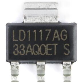 LD1117 LD1117AG 1.2V/1.5V/1.8V/2.5V/3.3V/5.0V 1A LD1117-1.2 LD1117-ADJ منظم LDO رقاقة 10 قطعة (LD1117-3.3) in Kuwait