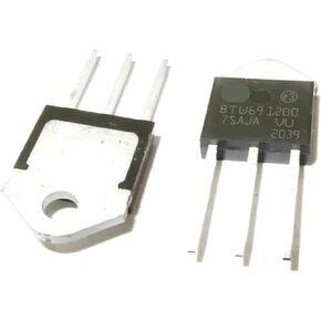 BTW69-1200 BTW691200 1200 فولت ترانزستور الثايرستور أحادي الاتجاه في الخط TO-3P 2 قطعة in Kuwait
