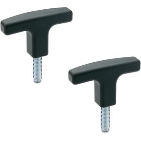 براغي T-Handle، مقابض الأثاث، مقابض الخزانة، مقابض الأدراج GN 563.1-80-M10-30، مقبض بلاستيكي 80 مم، خيط M10 × 30، عبوة من 2 in Kuwait