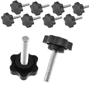 M5 M6 M8 Star Shape Thread Clamping Handle Bolt Bakelite Hand Knob Tightening Screw(5PCS,M8x70 D38) in Kuwait