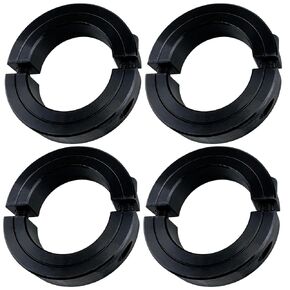 2 "تجويف 3" OD مزدوج الفتح المشبك على مجموعة طوق لولبي مع طلاء أكسيد أسود للبناء والآلات الهندسية والبحرية (4 قطع) in Kuwait