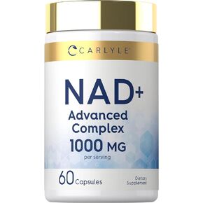 Carlyle NAD+ Supplement for Women & Men | 1000 mg | 60 Capsules | Advanced Complex with Resveratrol and Collagen | Non-GMO & Gluten Free in Saudi Arabia