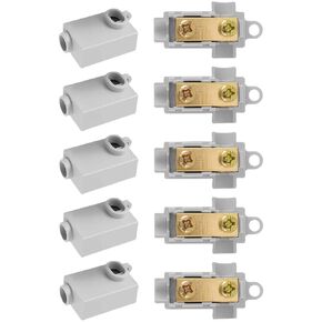 10 قطع ترقية 6 AWG T-Type سلك موصل طقم صواميل، 60A محطة أسلاك سريعة، موصل سلك دائرة مقاومة للحرارة العالية، موصل لصق مقاوم للاهتزاز للسيارات والبحرية والدوائر المنزلية in Kuwait