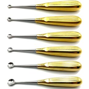 Spratt Brun Bone Curette حزمة مستقيمة 17 سم - الشكل 1-6 (مجموعة من 6) in Kuwait