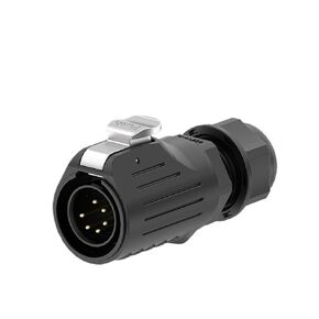 Screw Lock Wire Male Waterproof Connector EW-LP20 Panel Type 2-7 Multi-core Power Aviation Socket(EW-LP20S-6P 10A) in Kuwait