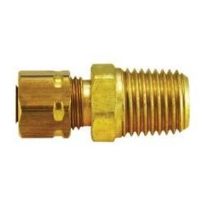 محول الأكمام الأسير 26180L مع صامولة الأكمام 26003، 1/4 بوصة أنبوب OD × 1/4 بوصة ذكر NPTF، نحاس (6 عبوات) in Kuwait