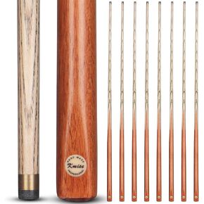Kmise Pool Cue Sticks, 57"/58" Hardwood Professional Pool Cue Set of 4/6/8, One-Piece Pool Cues Sticks 20OZ with 13 MM Tips, Pool Table Billiard Cue Stick for Bar/Home/Billiard Room in Kuwait