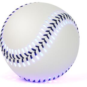 كرة البيسبول المتوهجة في الظلام - كرة مضيئة LED قابلة لإعادة الشحن مع 6 أوضاع لتغيير الألوان | الحجم والوزن التنظيمي للأطفال والمراهقين والبالغين ومشجعي البيسبول in Kuwait