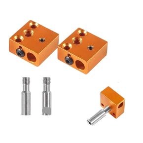 2Pcs Heat Break Stainless Steel Throat with Aluminum Heater Block in Kuwait