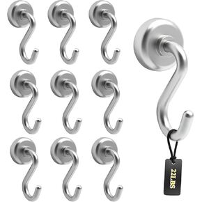 النمل ماج السنانير المغناطيسية هوك مغناطيس قوي مع الأرض النادرة النيوديميوم لملحقات السفن السياحية معلقة حامل الباب مفاتيح المنزل مكتب ثلاجات شواء، 0.63in in Kuwait