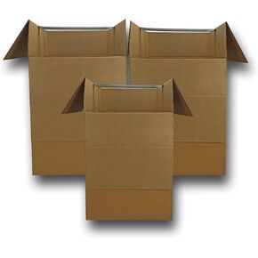 uBoxes Moving Boxes Bundles Shorty Wardrobe Boxes (Pack of 3) in Kuwait