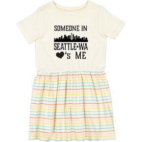 فستان إنكتاستيك سياتل واشنطن لشخص يحبني الأفق للأطفال الصغار in Kuwait