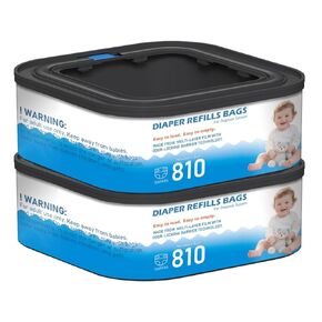 6 Pack Square Starter Refills Disposal Bags Refill Compatible with Diaper Genie Compact and Select Pails (Not Fit Classic Version Pails), Hold Up to 165 Newborn-Sized Diapers Per Refill in Kuwait