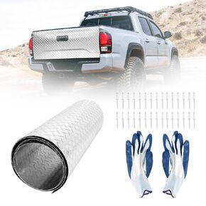 صفائح ألمنيوم معدنية - 0.045 بوصة (17 مقياس) سبيكة 3003-H22، بكرة لوحة مداس مقاس 24 بوصة × 96 بوصة، لوحة منقوشة مقاومة للصدأ وغير قابلة للانزلاق للمركبات الترفيهية والمقطورات وجدران المرآب والمشروعات التي تصنعها بنفسك in Kuwait