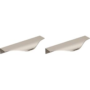 عاليًا 8-9/16 بوصة (217 ملم) سحب حافة الخزانة من الكروم الأسود من المركز إلى المركز in Kuwait