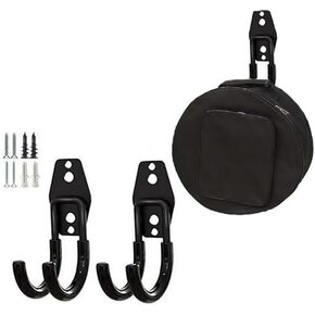 حامل حقيبة الدف من zoele، حامل حامل حقيبة طبل Snare، حقيبة تخزين الدف، خطاف تعليق على الحائط (قطعتان) in Kuwait