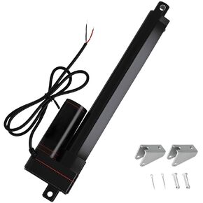 330lbs/1500N Linear Actuator 12V 8 Inch Stroke Speed 0.4"/sec IP65 Waterproof Electric Linear Motor with Mounting Brackets for Window Opener,Solar Tracker,Lift System in Kuwait