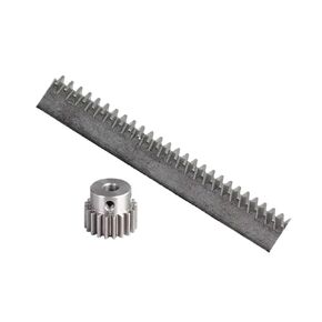 1Mod Gear Rack Steel 10 * 10 * 500mm + 1Pcs 1M 17/15Teeth Pinion 45 Metal(15 Teeth,5mm) in Kuwait