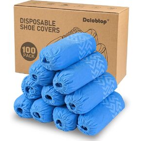 100 قطعة من أغطية الأحذية مقاس كبير جدًا، للاستعمال مرة واحدة، غير قابلة للانزلاق، أغطية أحذية للاستخدام الداخلي قابلة لإعادة الاستخدام، مقاومة للانزلاق، متينة، قابلة للتنفس، غير منسوجة لأغطية الأحذية، قابلة للتمدد تناسب ما يصل إلى 13 رجلًا أمريكيًا، أسود in Kuwait