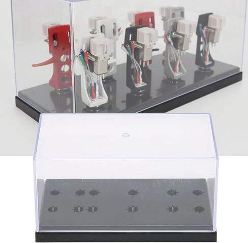 حافظة Qiilu Phono Shell، صندوق تخزين رأس الفونوغراف، طراز حديث، متوافق مع غطاء الرأس العالمي، صندوق عينة العرض، حافظة خرطوشة غطاء الرأس in Kuwait