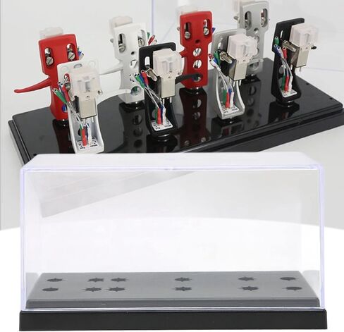 حافظة Qiilu Phono Shell، صندوق تخزين رأس الفونوغراف، طراز حديث، متوافق مع غطاء الرأس العالمي، صندوق عينة العرض، حافظة خرطوشة غطاء الرأس in Kuwait