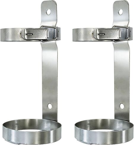 Stainless Steels Gas Bottle Storage Rack Hold 2 4 10 L, Portable Wall Mounted Oxygen Tank Holder Argon Storage, Nitrogen & Argon Bottle Bracket for Laboratory/Works,4pack-Dia 17.5cm (7in) in Kuwait