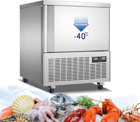 Kolice Commercial Heavy Duty 10 Trays Blast Chiller & Freezer with Food Probe, Lowest temp: -40°F, for Restaurants,Bakerys,Hotels to Preserve Ice Cream,Sea Food,Chicken,Dumpling,Beef,Dough,etc in Saudi Arabia